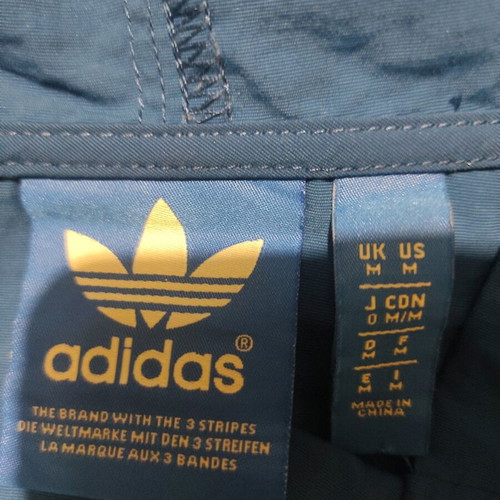 Adidas 25 Originals Blue Label Windbreaker like new, size medium