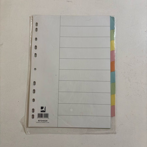 Set of 2 A4 folders with color dividers like new