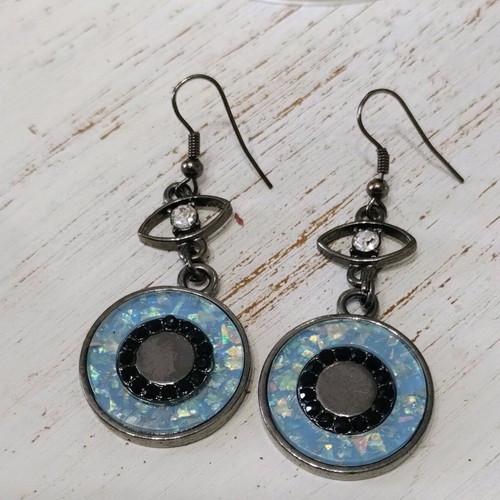 Handmade Mataki Earrings new, turquoise