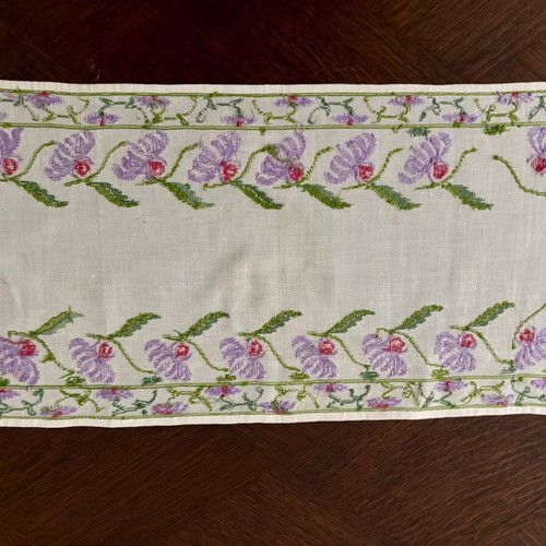 Cross-stitch embroidery used from 1960