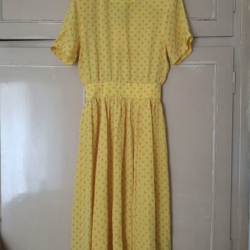 Vintage MAX midi dress 100% pure silk like new, size UK 12