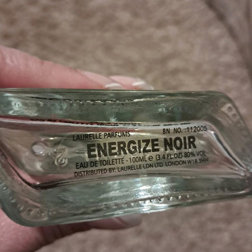 Energize Noir men's perfume 100ml like new