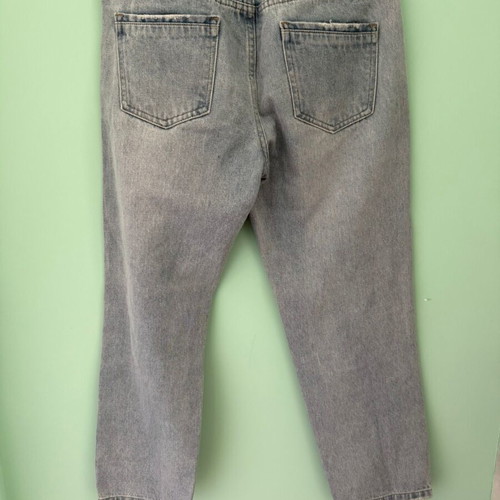 Sinsay Straight Jean like new, light blue with side buttons