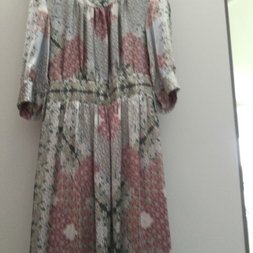 Long satin dress multicolored made to order size M