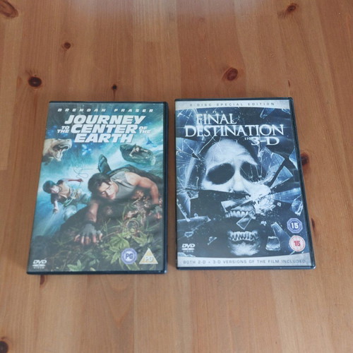 3D DVD movies two titles like new with glasses