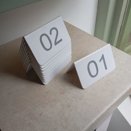 Table numbering set like new, pack of 25 for restaurant
