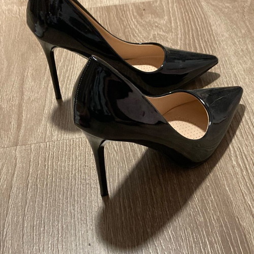 Diam Antique high heels new, size 39, 12cm heel, black