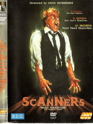 Scanners DVD μεταχειρισμένο, τρόμου, επιστημονικής φαντασίας, θρίλερ με υπότιτλους