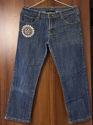Raxevski Capri Jeans like new, size M 38 10, 67% cotton, 78 cm length