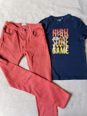 Zara pants and Orchestra t-shirt set for boys 11-12 years like new