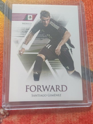 Futera Unique World 2024 Santiago Gimenez numbered card like new