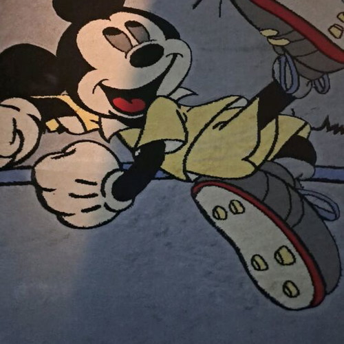 Mickey Mouse Kids Rug like new with vibrant colors