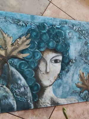 Painting 50x70cm acrylic on canvas new