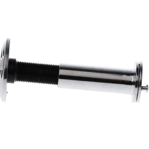 Door peephole with cover silver