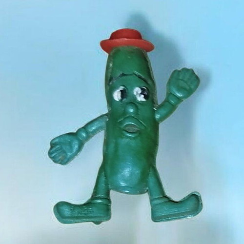 Vintage Munch Bunch Pencil Topper Μεταχειρισμένο, Cucumber με Καπέλο