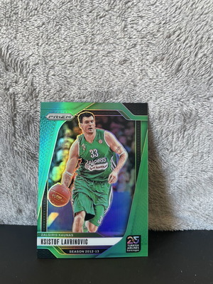 2024-25 Panini Prizm Euroleague Ksistof Lavrinovic Green Prizm card like new