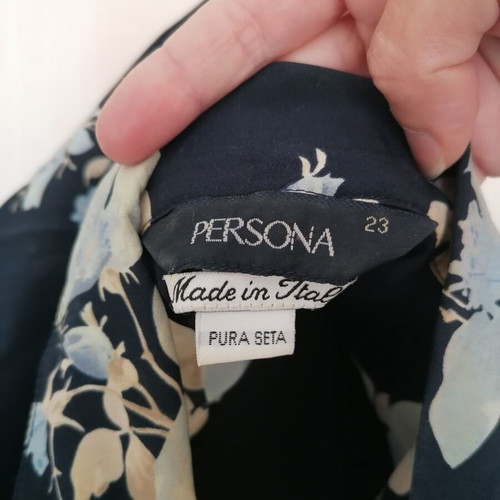 Persona by Marina Rinaldi silk shirt tunic like new, floral design