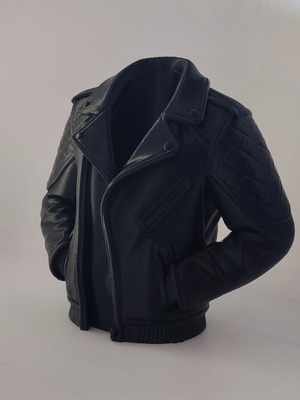 Biker Leather Jacket Pencil Holder made to order