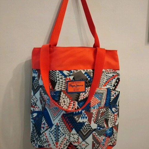 Pepe Jeans shoulder bag like new, fabric, multicolored