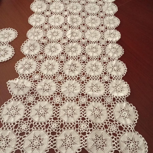 Handmade white lace doily new
