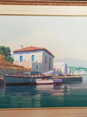 Oil painting by D. Dimitriou used, 63x73 cm, with frame