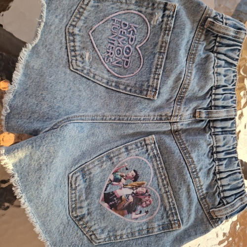 Zara Girls' Denim Shorts Like New, Size 128 cm, Age 8-9