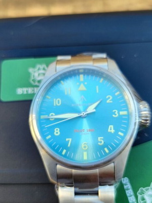 Steelflier Steeldive SF40 VH31 Seiko pilot watch 39mm new, blue