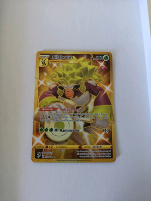 pokemon rillaboom gold card Darkness Ablaze Full Art Secret Rare 197/189 CGC 9.5 (not PSA), Toys & Collectibles, Trading Cards, Graded Singles on Carousell you may search your deck for up to 2 Grass Energy cards and attach them to 1 of your Pokmon Rillaboom Pokemon Darkness Ablaze Secret