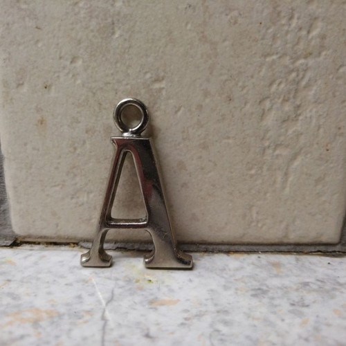 Letter pendant for necklace used
