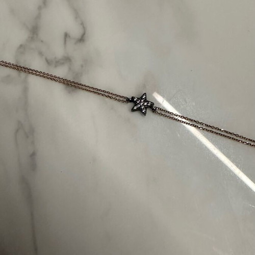 Anna Maria Mazaraki rose gold bracelet with black star like new