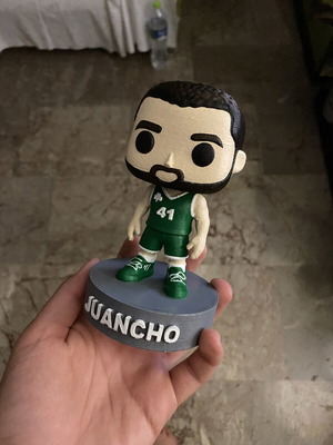 3D printed φιγούρα Juancho Hernangómez Παναθηναϊκός χειροποίητη