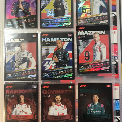 Formula 1 Topps Turbo Attax 2021 cards pack of 344, like new