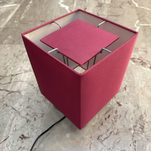 IKEA SÅNGEN table lamp like new, dark red fuchsia