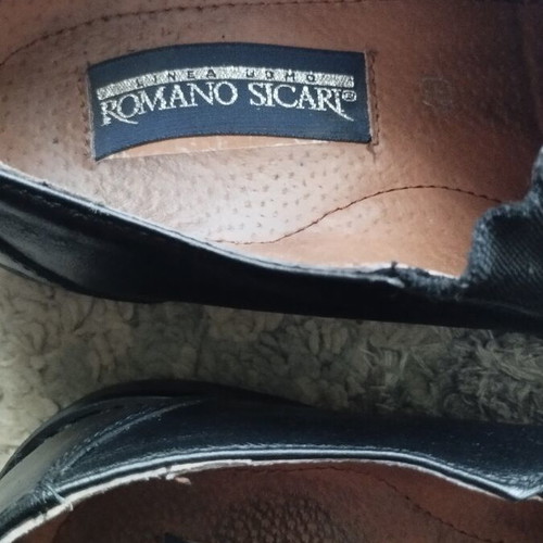 Romano Sicari handmade leather scarponi men's shoes size 40 used