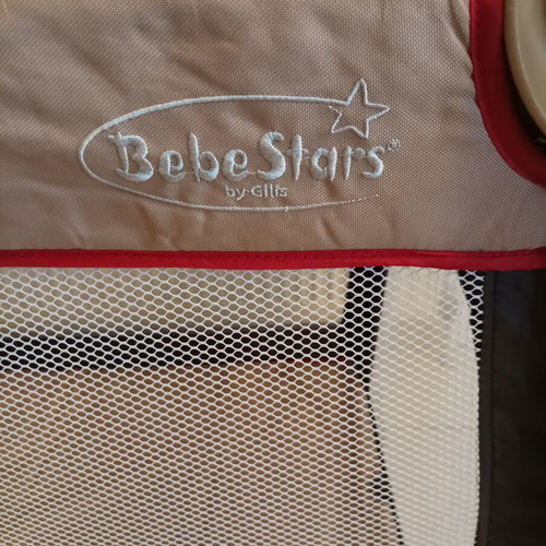 BebeStars Nobby aluminum playpen like new, 2-level with mosquito net