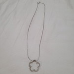Silver necklace with chain