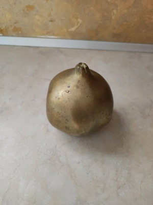 Bronze pomegranate used with adc stamp by Eleni Vernadaki