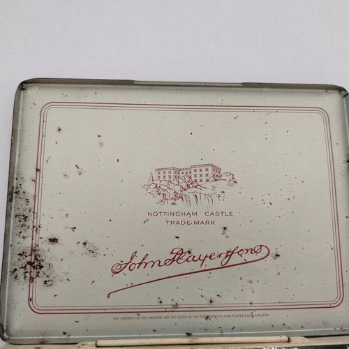 Player's No3 Vintage Metal Cigarette Box Used