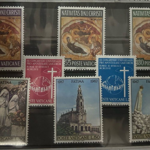 Vatican collectible stamps like new, 1960s edition