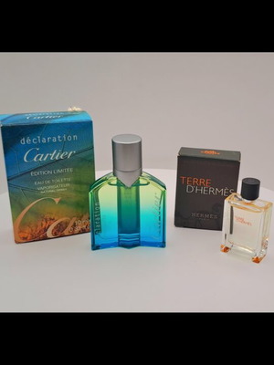Cartier Declaration 10ml και Terre d'Hermès μινιατούρες καινούργιες, limited edition