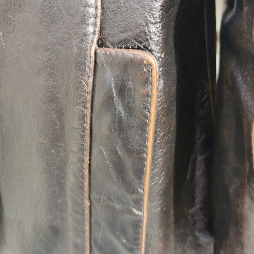 Leather jacket like new, genuine leather, black, size M