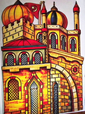 Serai Shadow Theatre Scenery silk screen print new