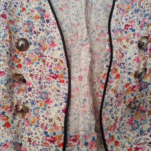 Atmosphere Floral Cardigan like new, women's XS, 3/4 sleeves