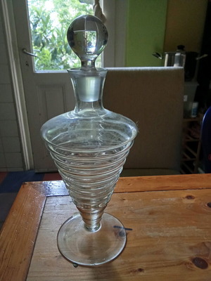 Glass bottle for liqueur like new