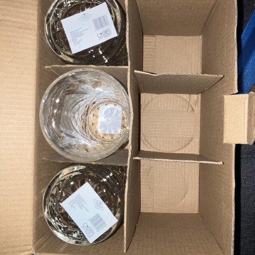 Set of 3 water glasses new