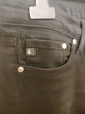 H&M &DENIM black denim pants used, cotton, size 30