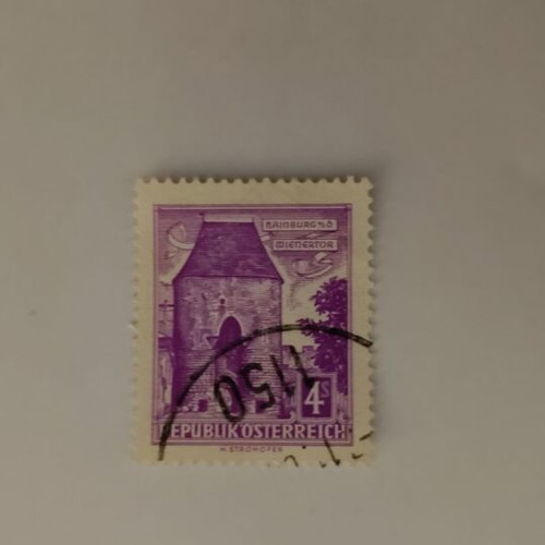 Austria 4 Schilling Hainburg Wienertor stamp like new