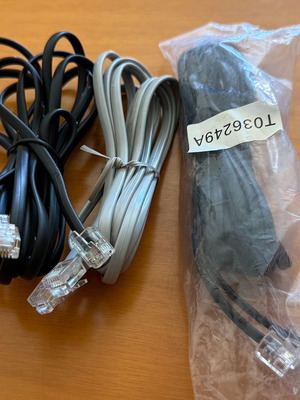 RJ11 telephone cables pack of 3 like new