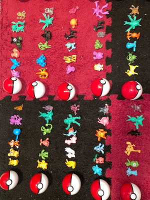 Pokemon with balls like new, various designs