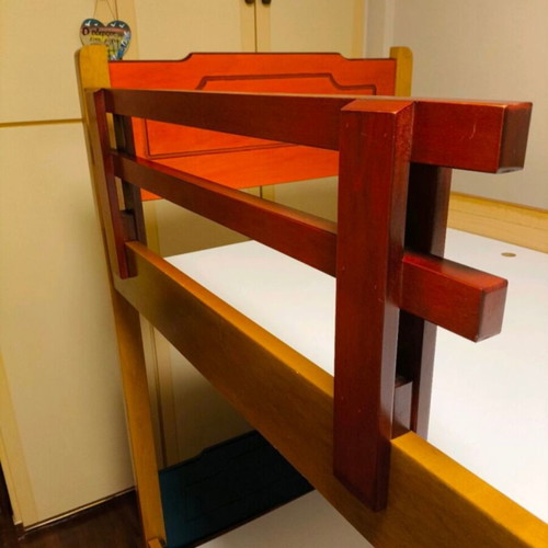 Wooden bunk bed used, double arrangement, sturdy solid wood